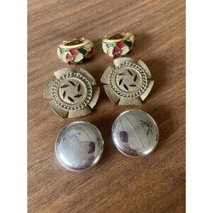 Vintage Lot Of 3 Pat Pend And Coro Clip On Earrings